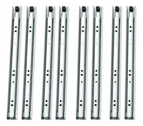 4 Pares Corrediça Telescópica 45cm Trilho para Gaveta - Compra Segura Ekom