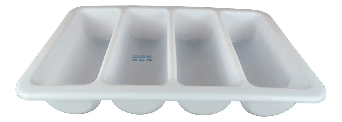 Porta-talheres Grande com Tampa Pleion Biopratika Branco